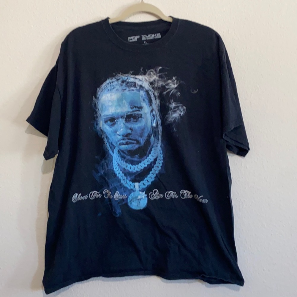 Pop Smoke Merch Tshirt Size XL! Shoot for the Stars, Aim for the Moon